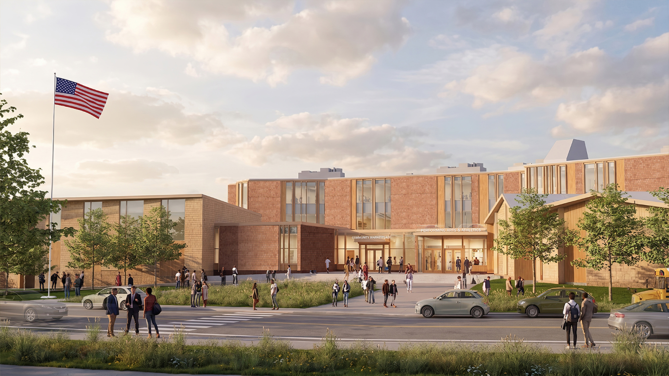 Image of Outreach Entrance rendering