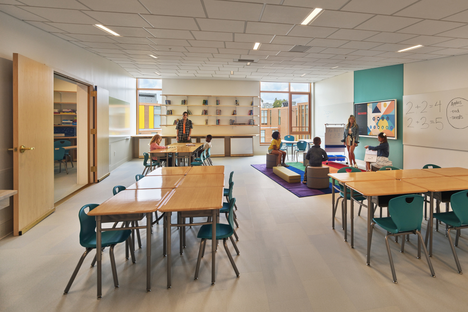 Airy, Light-filled Classroom  