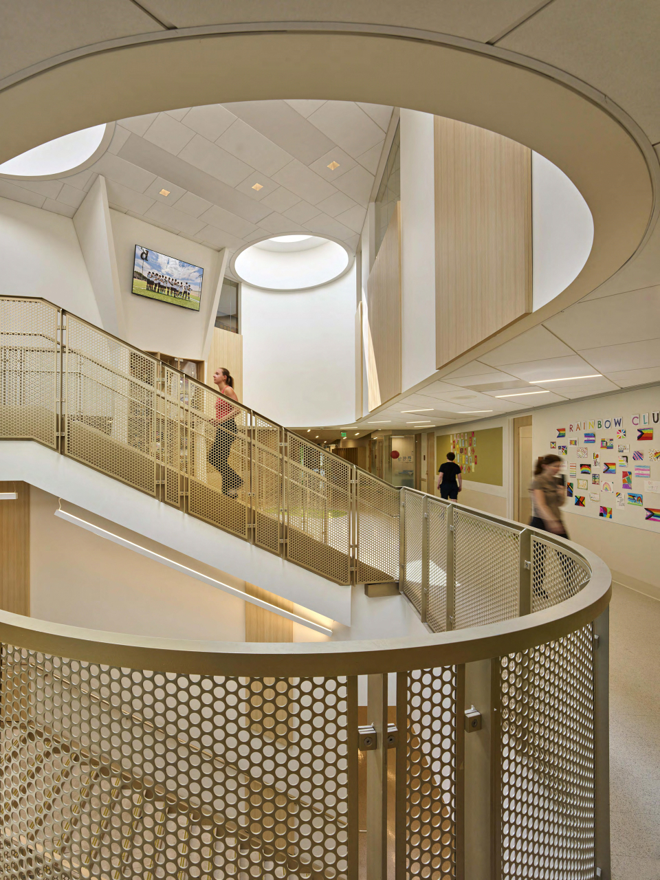 Sweeping Stair Makes the Upward Journey Fun