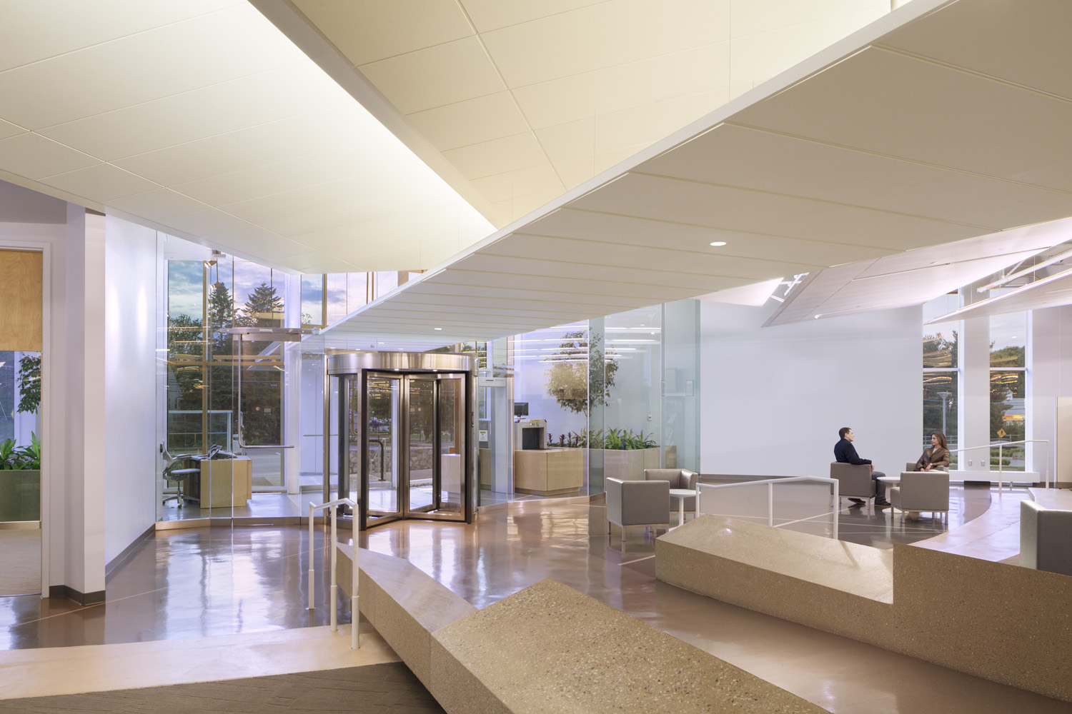 Pedestrian lobby transition & conferencing