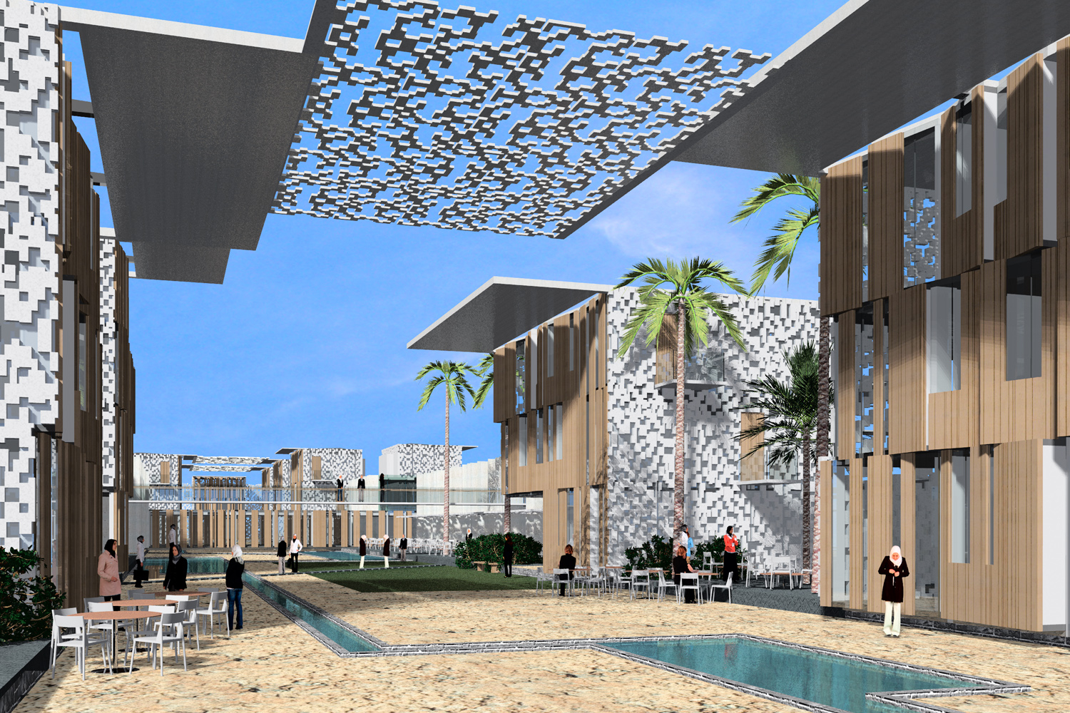 Indoor/outdoor campus urbanity