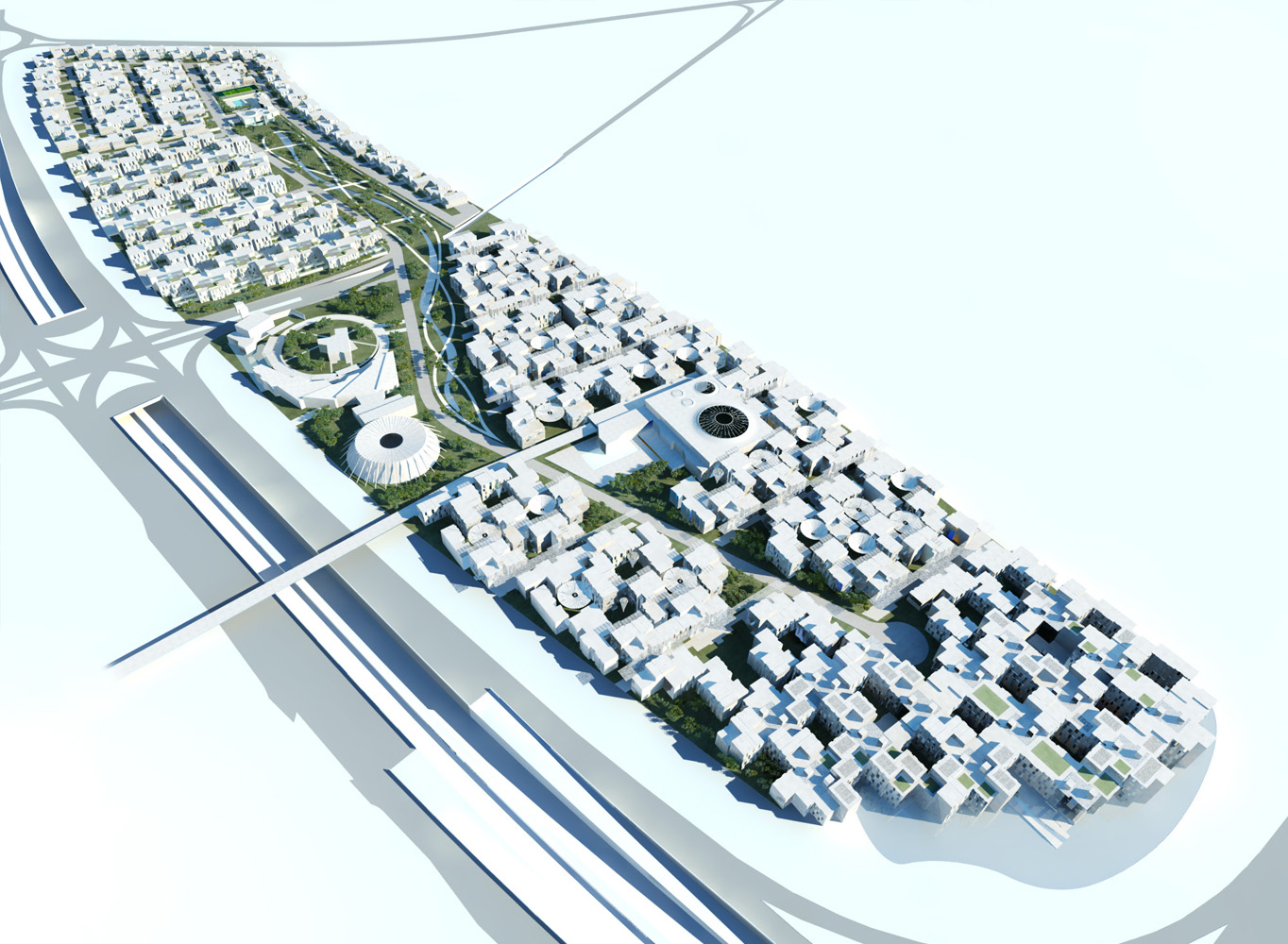 Township for 3,000 inhabitants