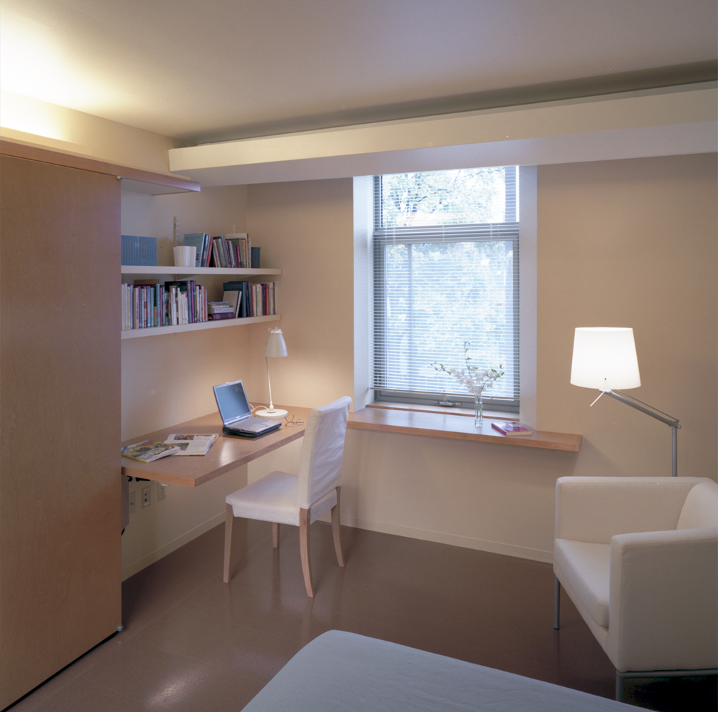 Graduate student room meant for study & socializing
