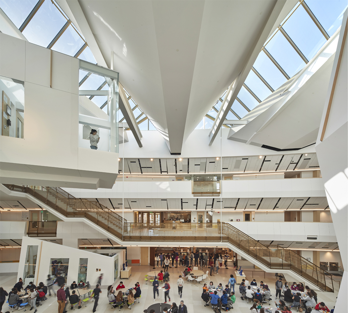 High energy learning commons cafeteria
