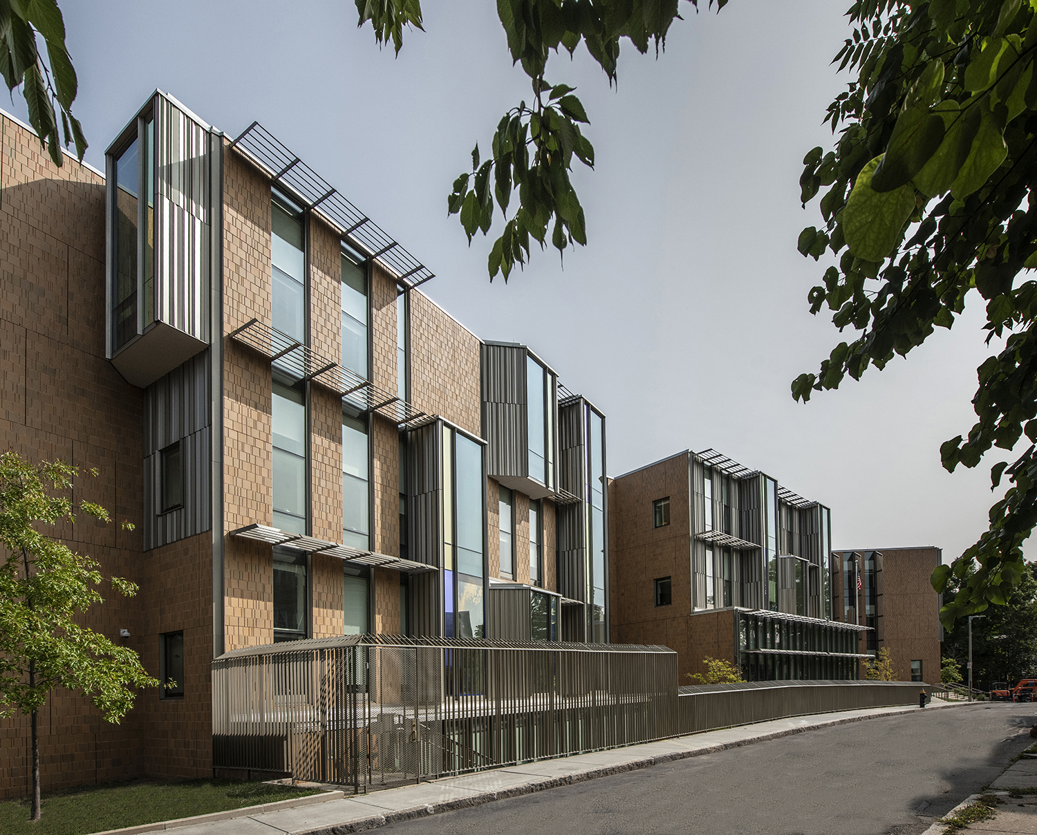 Small scale variegated facade in dialogue with the surrounding residential neighborhood