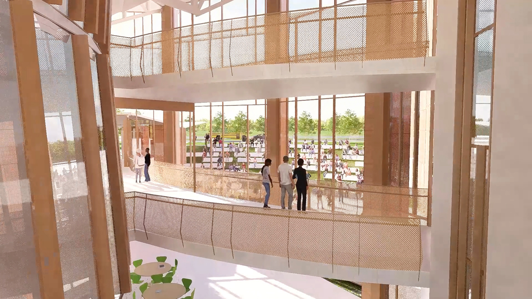 Image of open corridors