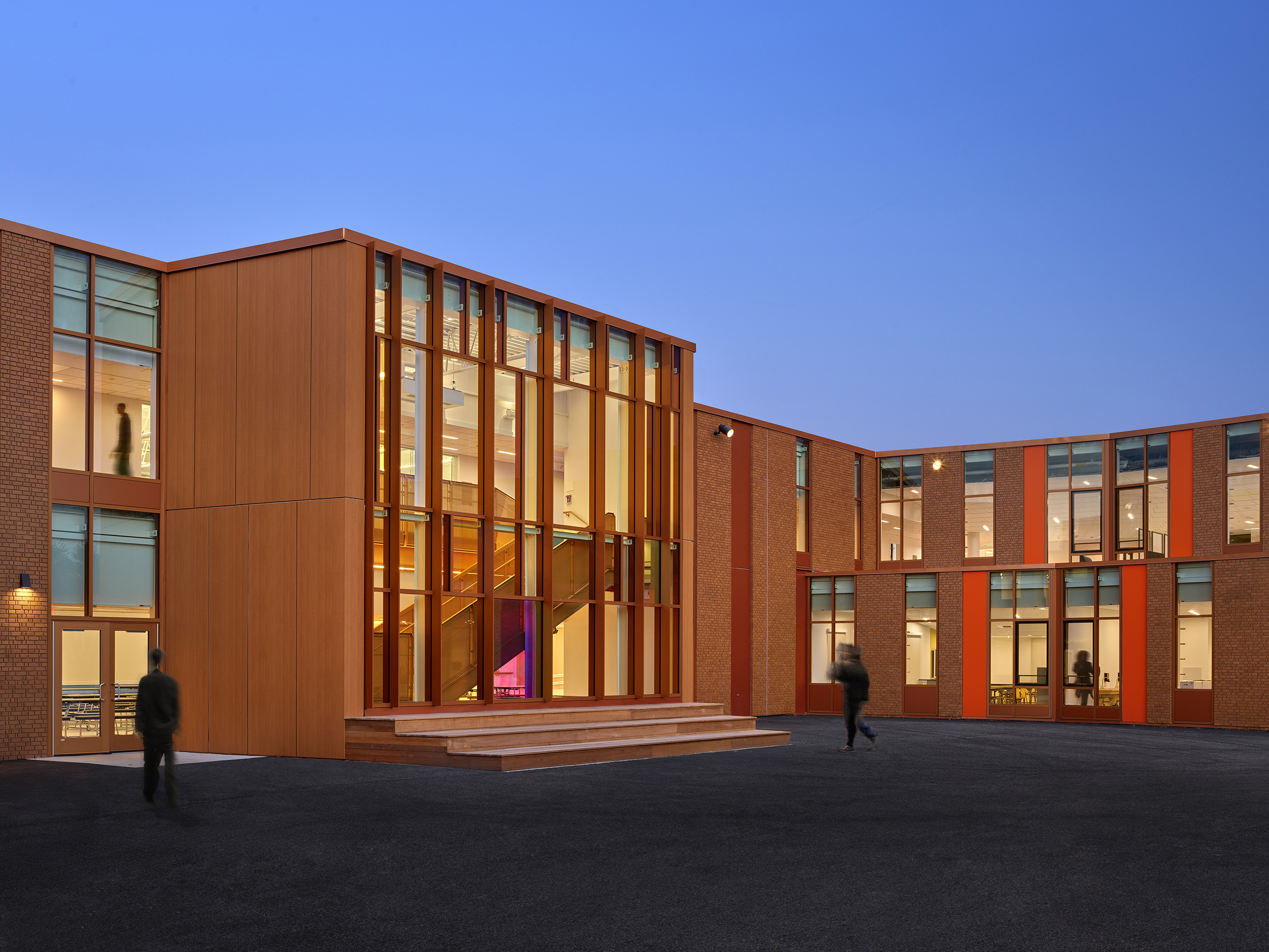The Main Stair Portico with Exterior Gathering Bleachers