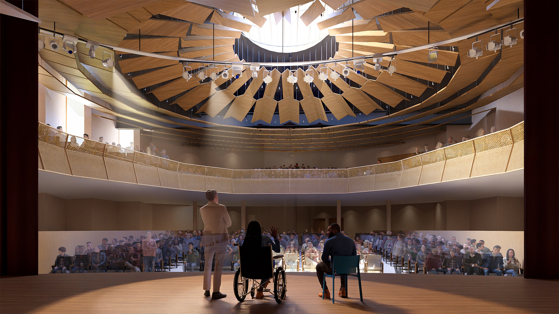 Image of view from the Auditorium stage